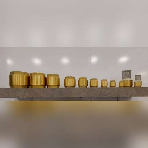 شیر خودکار فنری برنجی